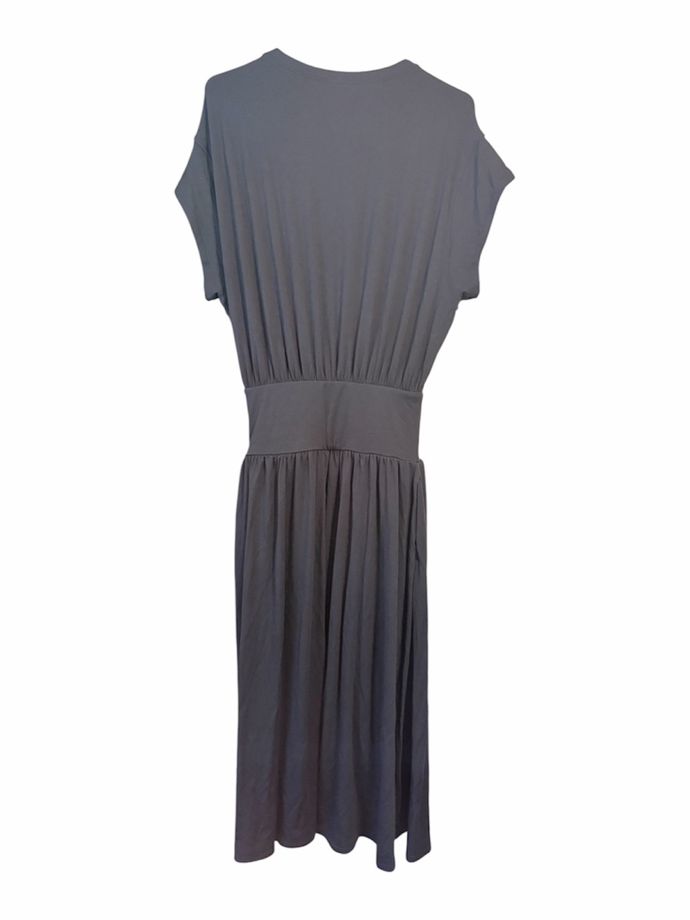 Halara Tummy Control Batwing Sleeve Flowy Midi Work Dress Pockets Black M - Picture 7 of 7